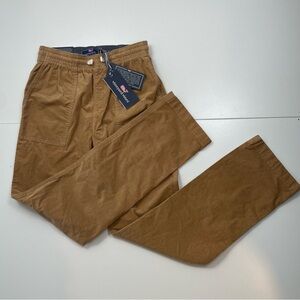 NWT Vineyard Vines Boys Corduroy Jetty Pants Sz L 10Y Khaki